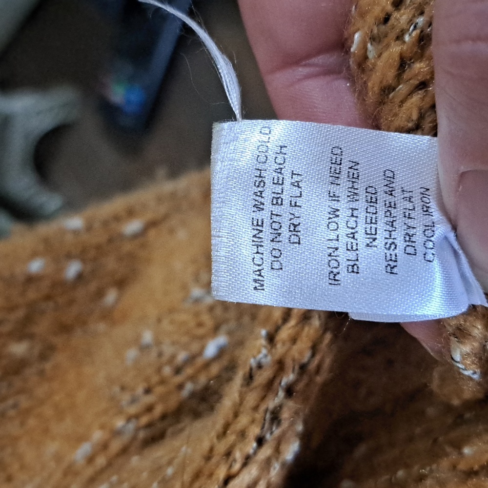 Euc Women's Golden Brown Confetti Knit Sweater - Picture 8 of 8